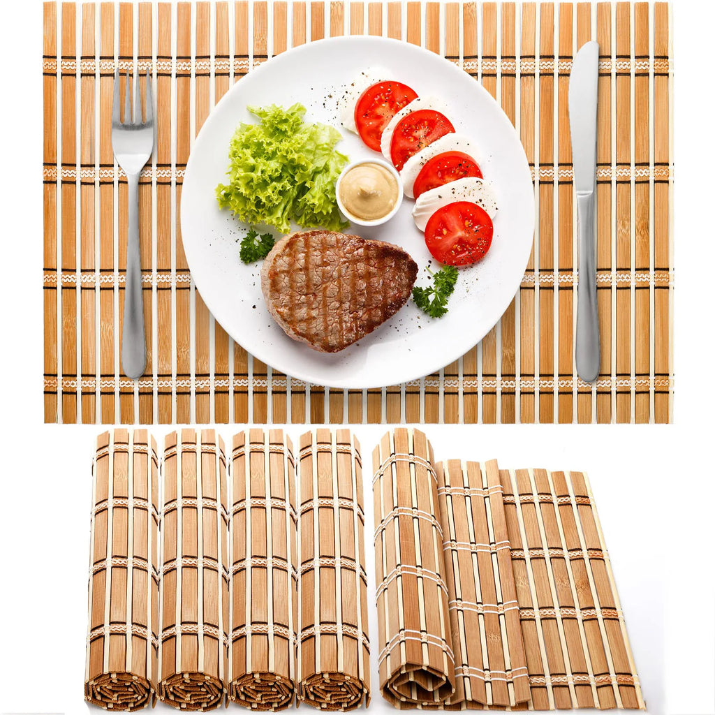 Lot de 4 napperons en bambou