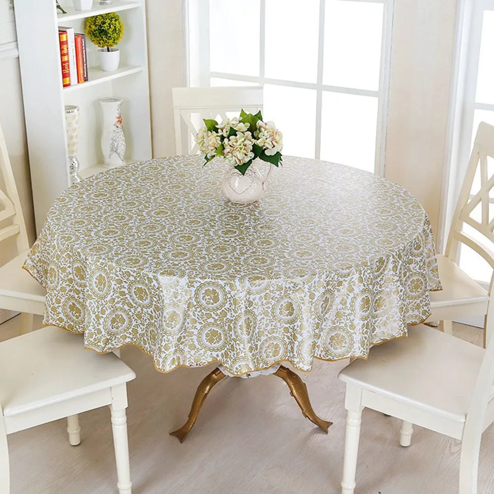 Nappe de Table ronde en coton à fleurs