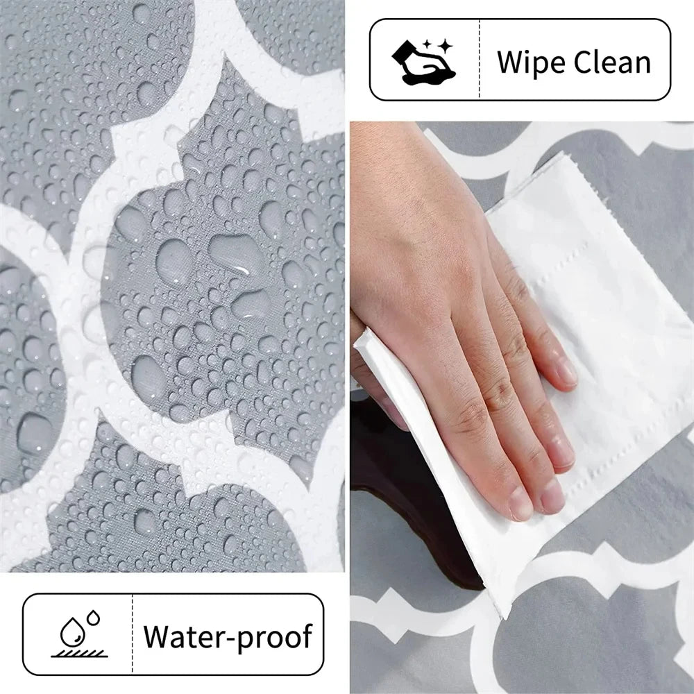 Nappe ronde en PVC imprimé Motifs Marocains