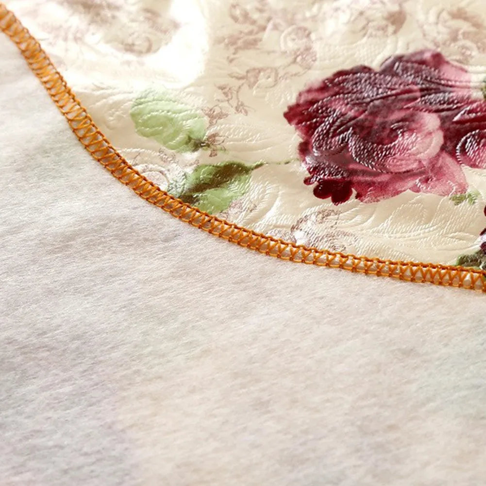 Nappe de Table ronde en coton à fleurs