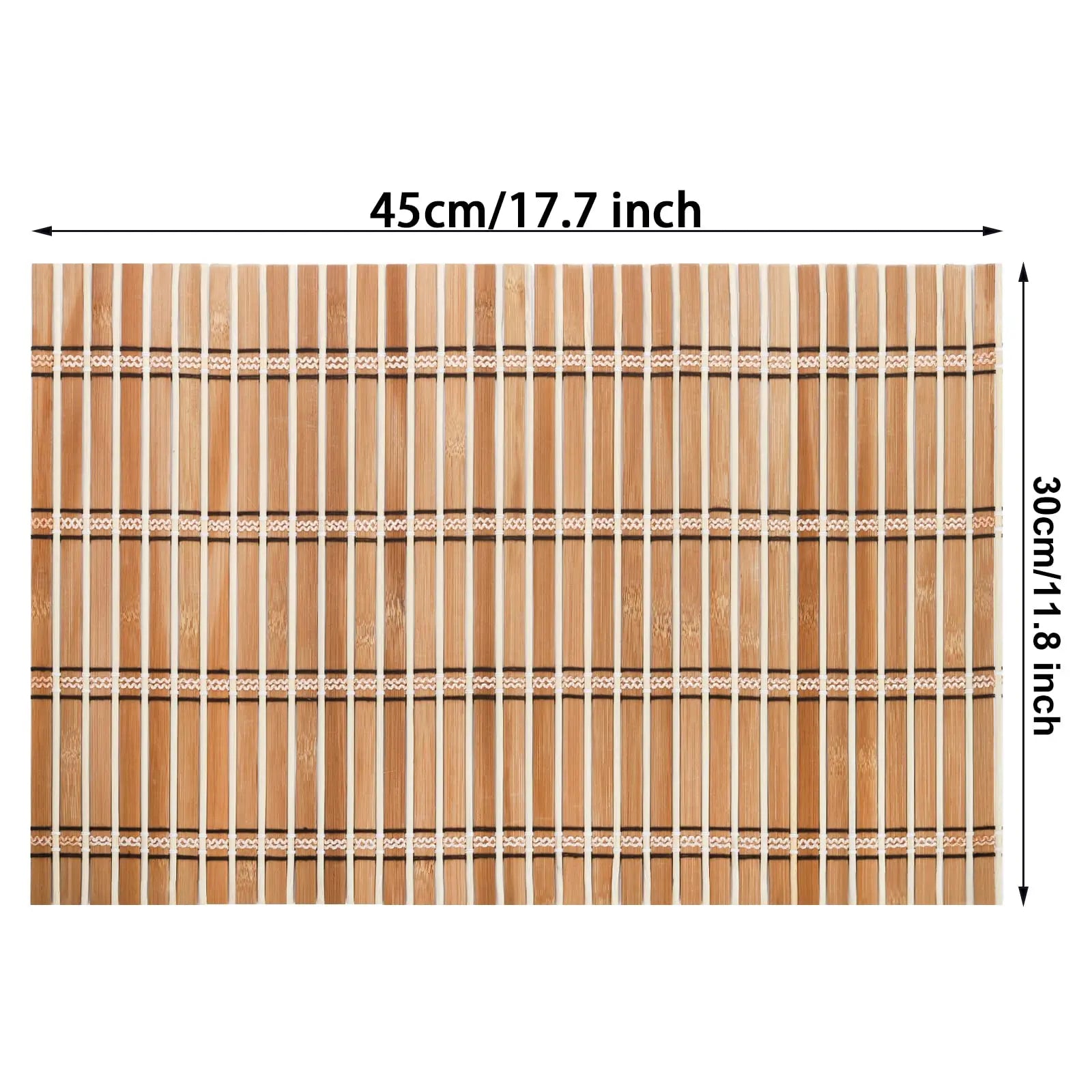 Lot de 4 napperons en bambou