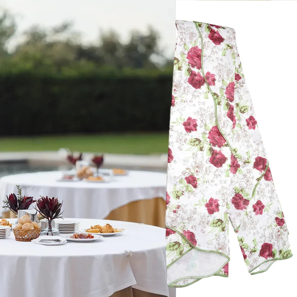 Nappe de Table ronde en coton à fleurs