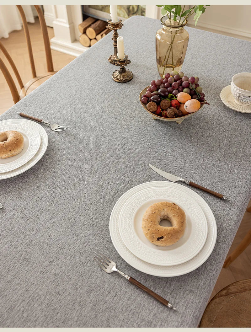 Nappe de table en coton – Imperméable et anti-taches