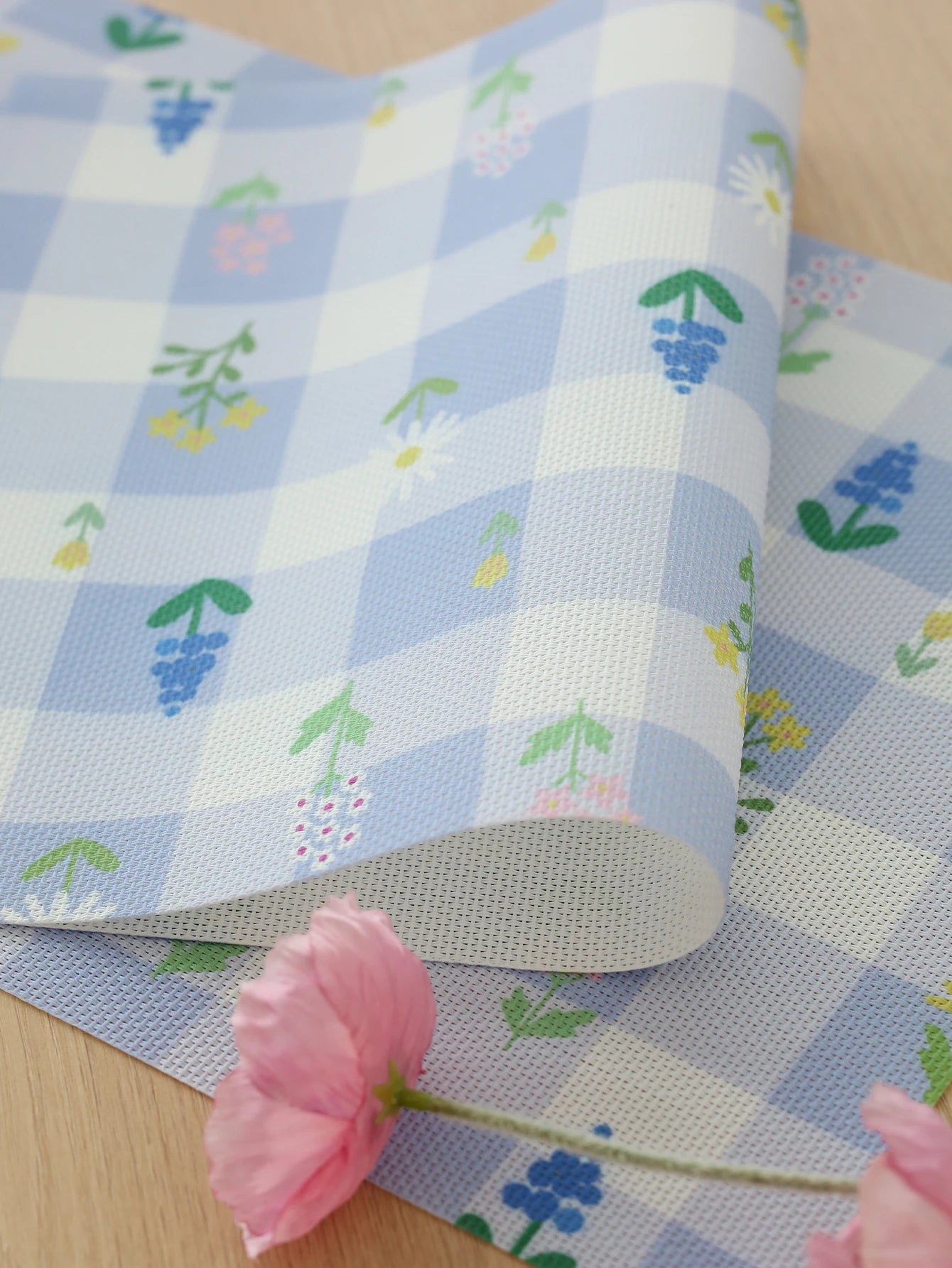 Lot de napperons antidérapants résistants à la chaleur imprimé floral