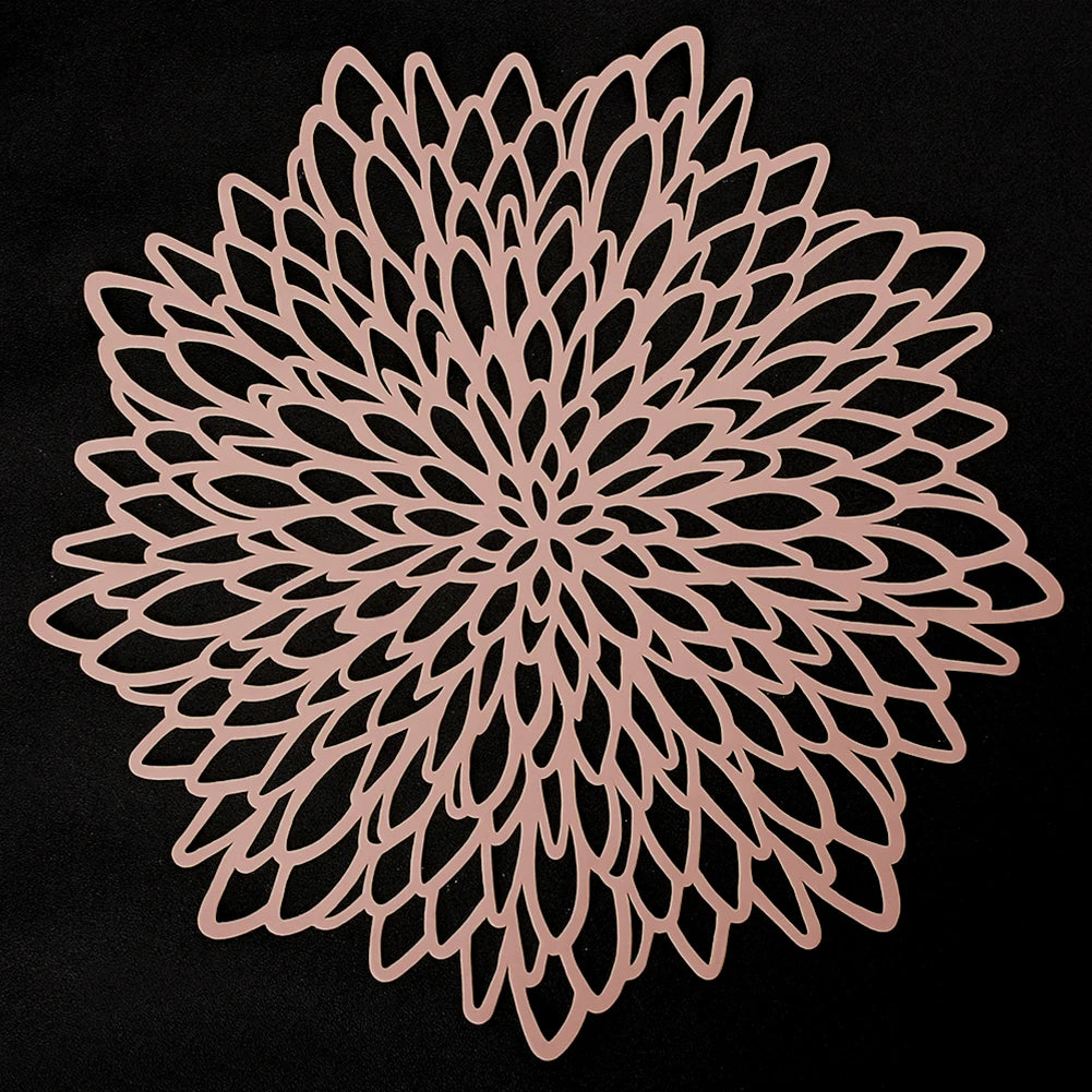 Lot de 6 Napperons en PVC - Rose gold