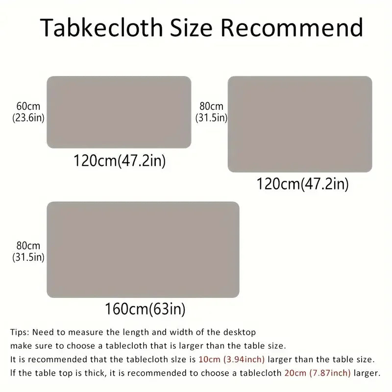 Nappe de table rectangulaire extensible - Champagne