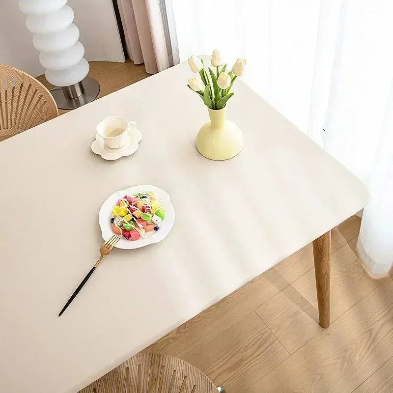 Nappe de table rectangulaire extensible - Beige