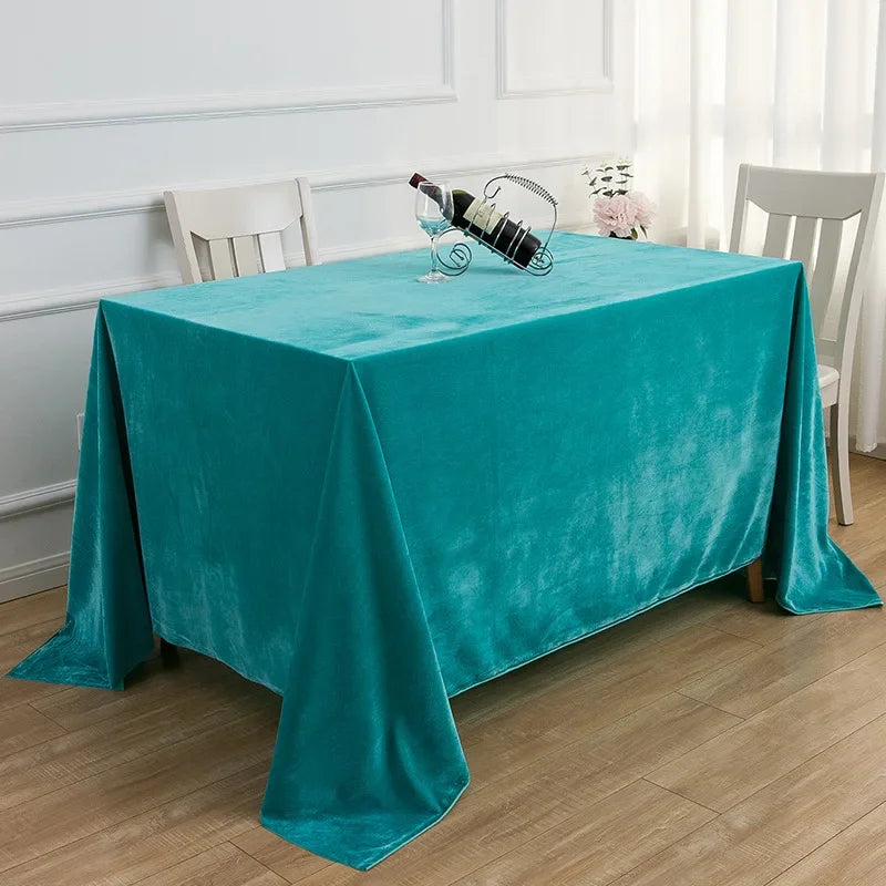 Nappe de table effet velours - Couleurs variées