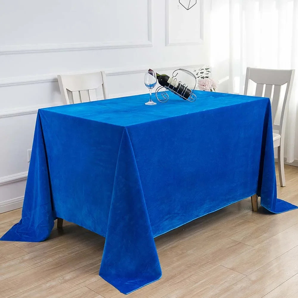 Nappe de table effet velours - Couleurs variées