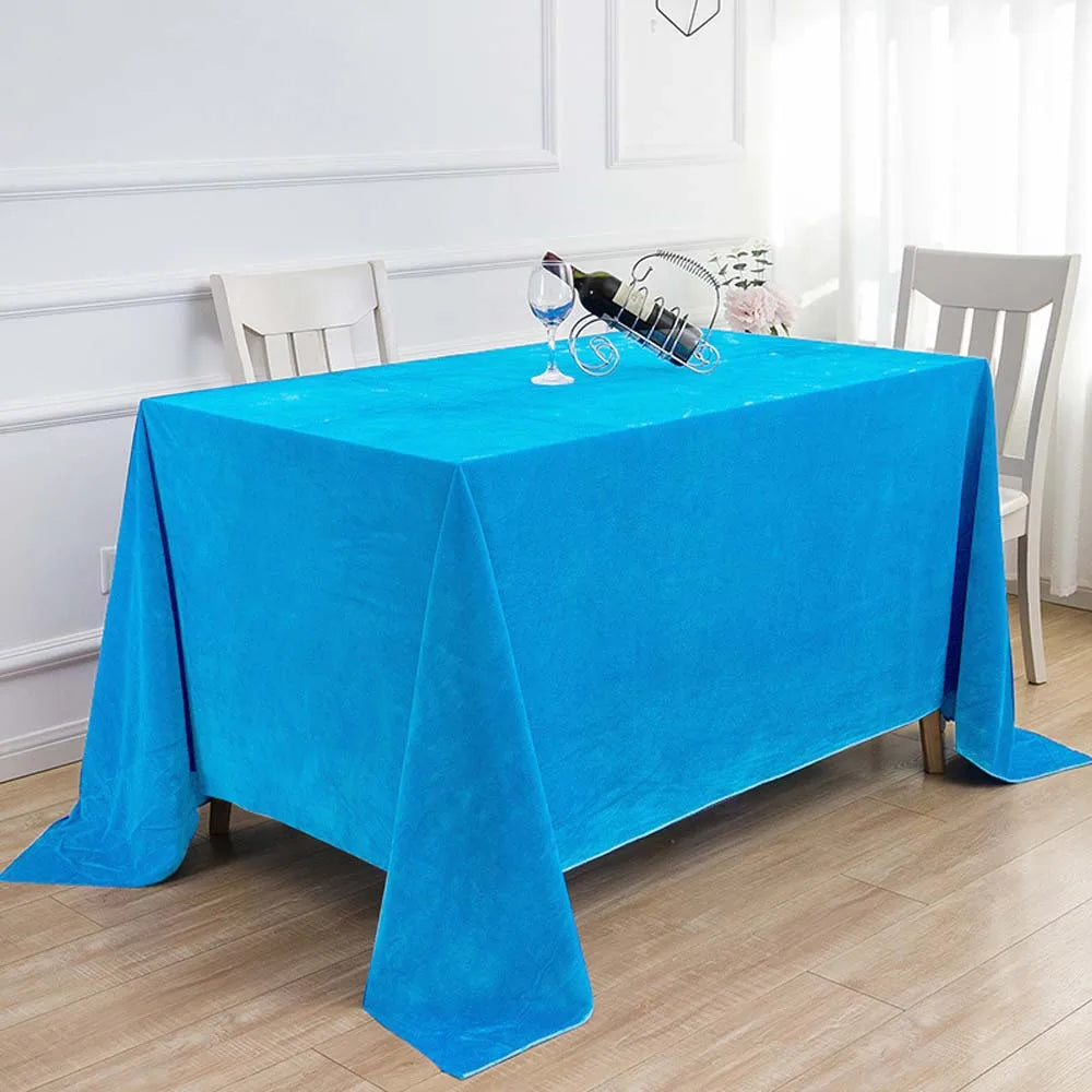 Nappe de table effet velours - Couleurs variées