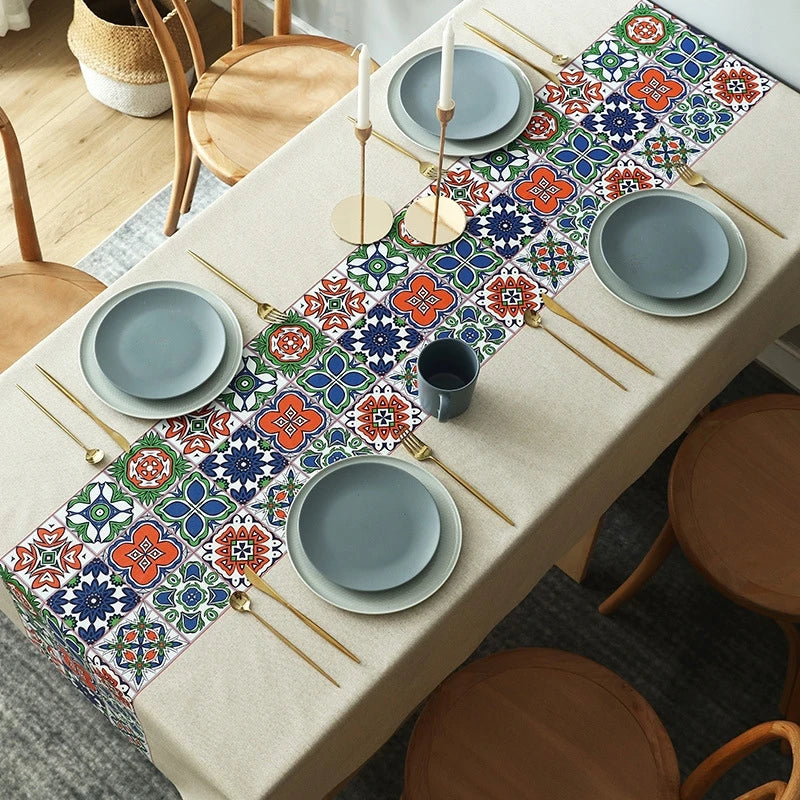 Nappe de table imperméable - Motifs géométriques