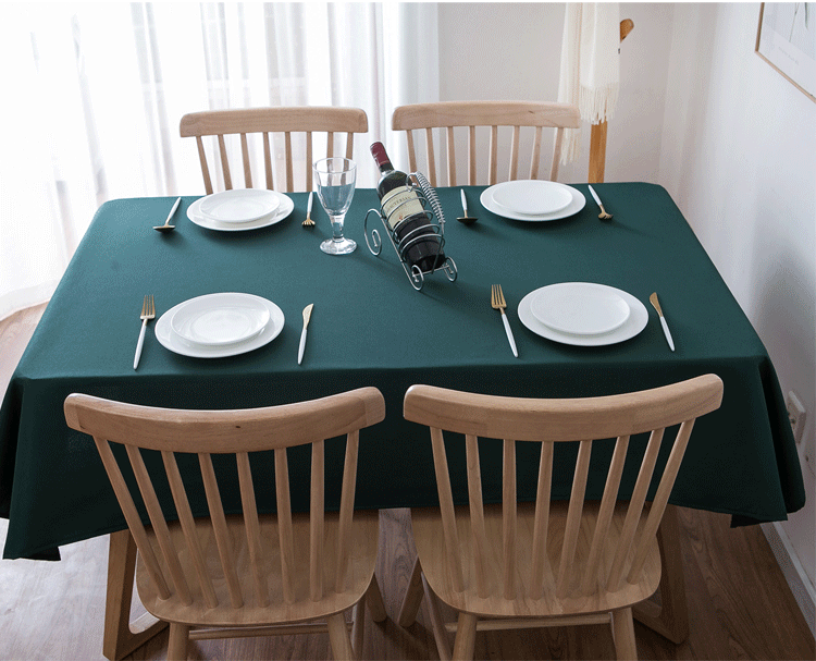 Nappe de table imperméable - Vert foncé