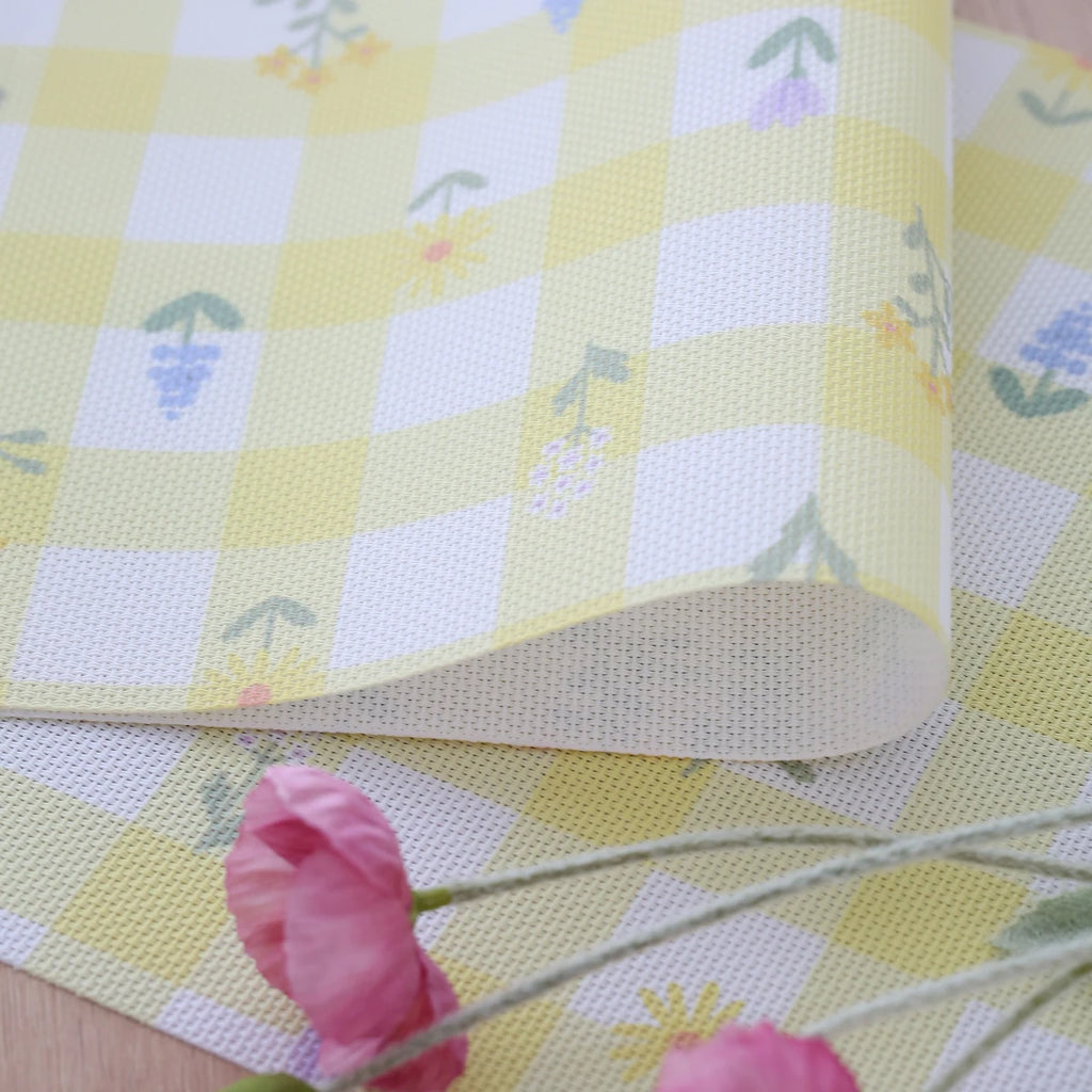 Lot de napperons antidérapants résistants à la chaleur imprimé floral