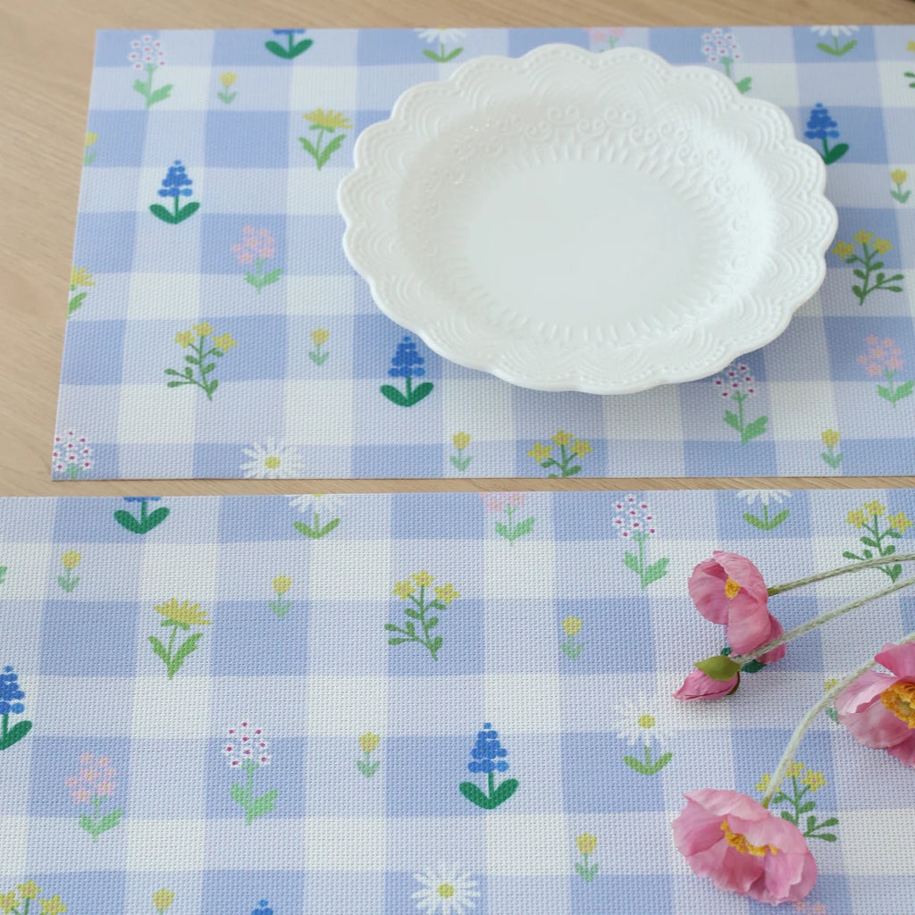 Lot de napperons antidérapants résistants à la chaleur imprimé floral