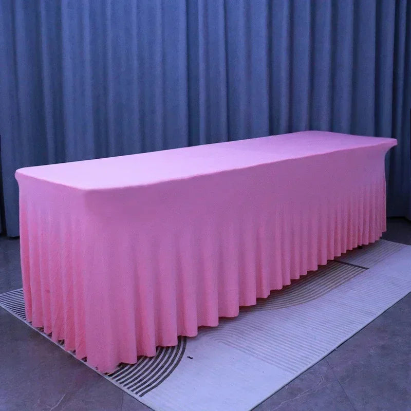 Nappe de buffet longue élégante - Rose