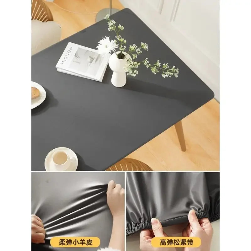 Nappe de table rectangulaire extensible - Gris foncé