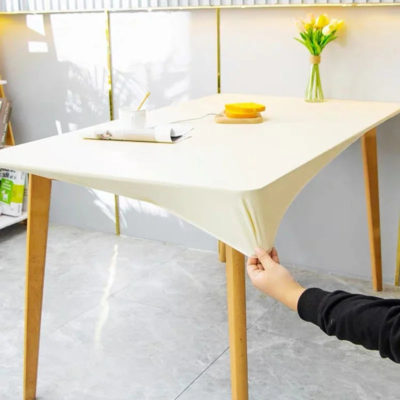 Nappe de table rectangulaire extensible - Blanc