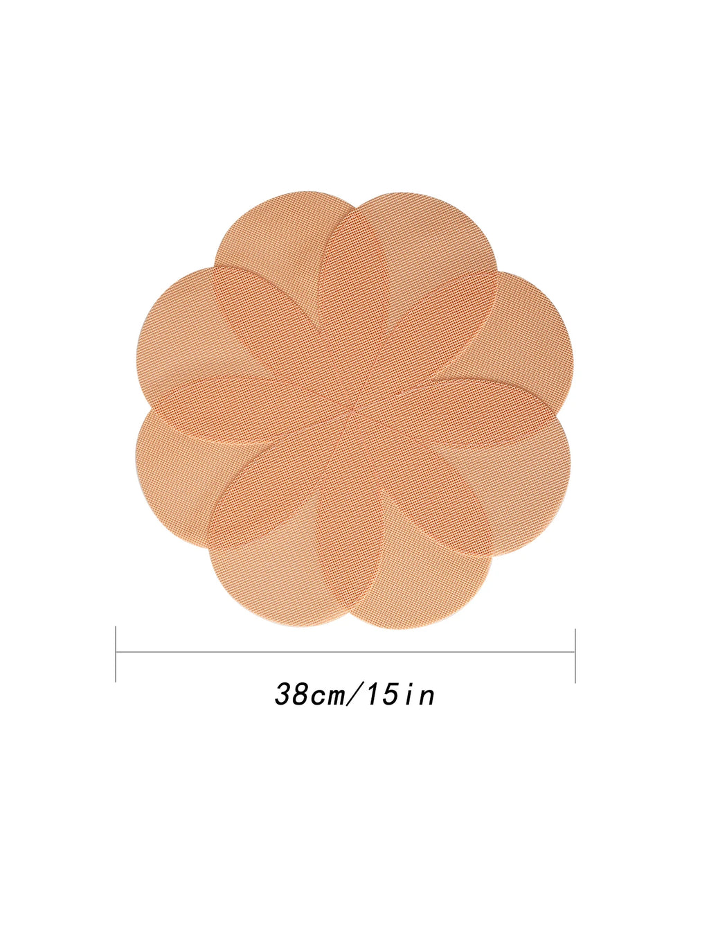 Lot de napperons en PVC antidérapants en Forme de fleurs