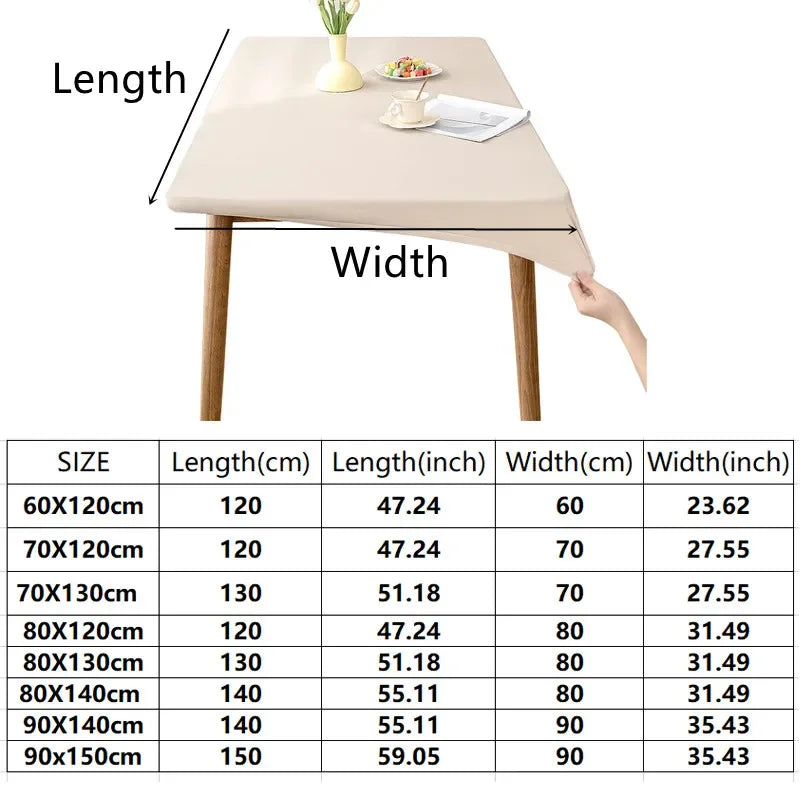 Nappe de table rectangulaire extensible - Marron