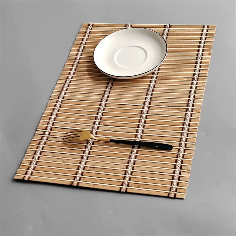 Lot de 4 napperons en bambou