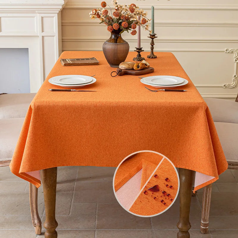 Nappe de table en coton – Imperméable et anti-taches