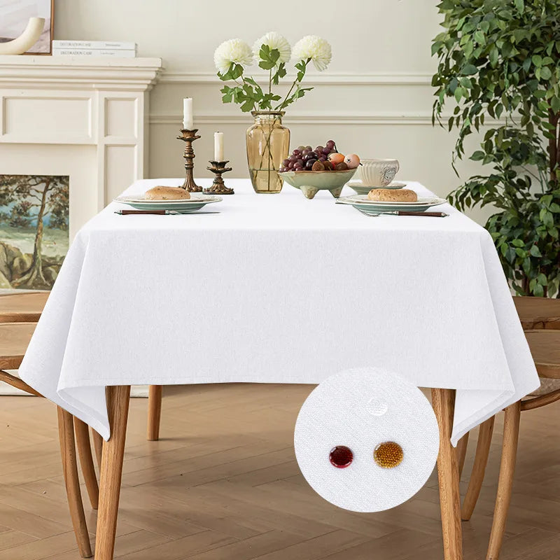 Nappe de table en coton – Imperméable et anti-taches