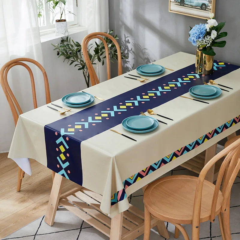 Nappe de table imperméable - Motifs ethniques