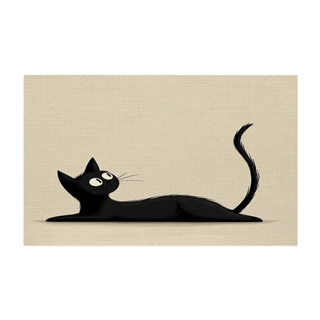 Lot de napperons anti-tache - motif chat