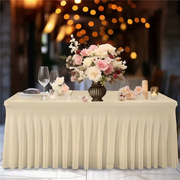 Nappe de buffet longue élégante - Beige