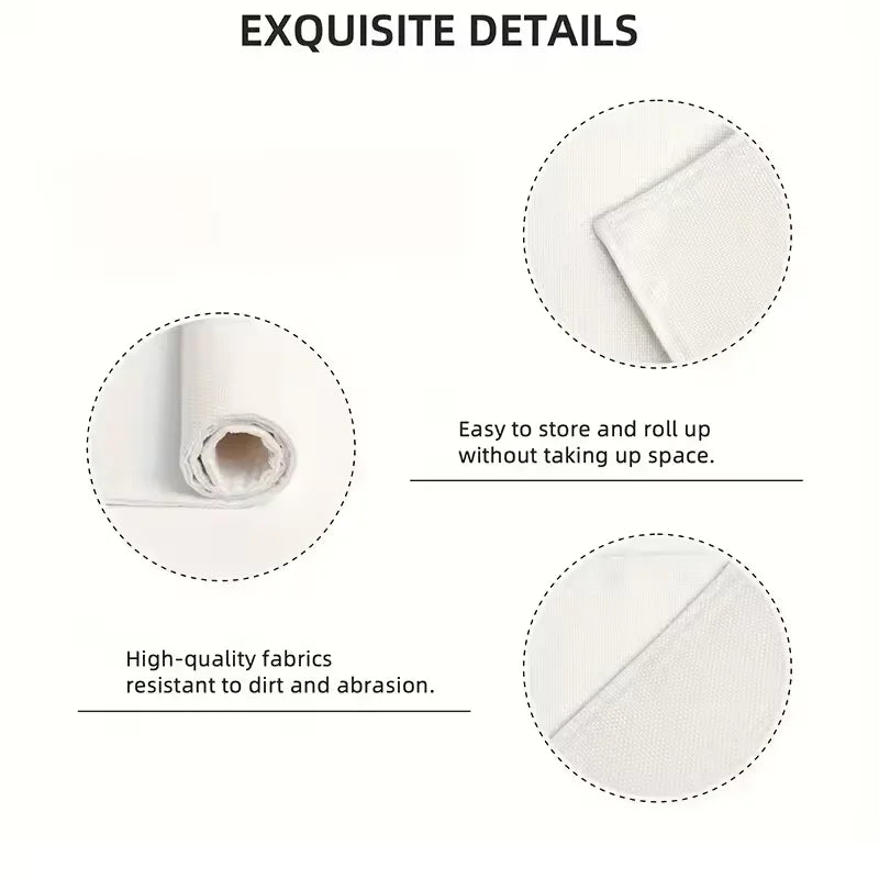 Lot de 4 napperons à motif grec - Noir