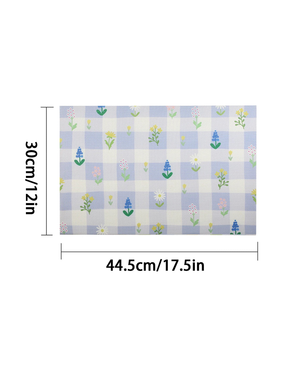 Lot de napperons antidérapants résistants à la chaleur imprimé floral