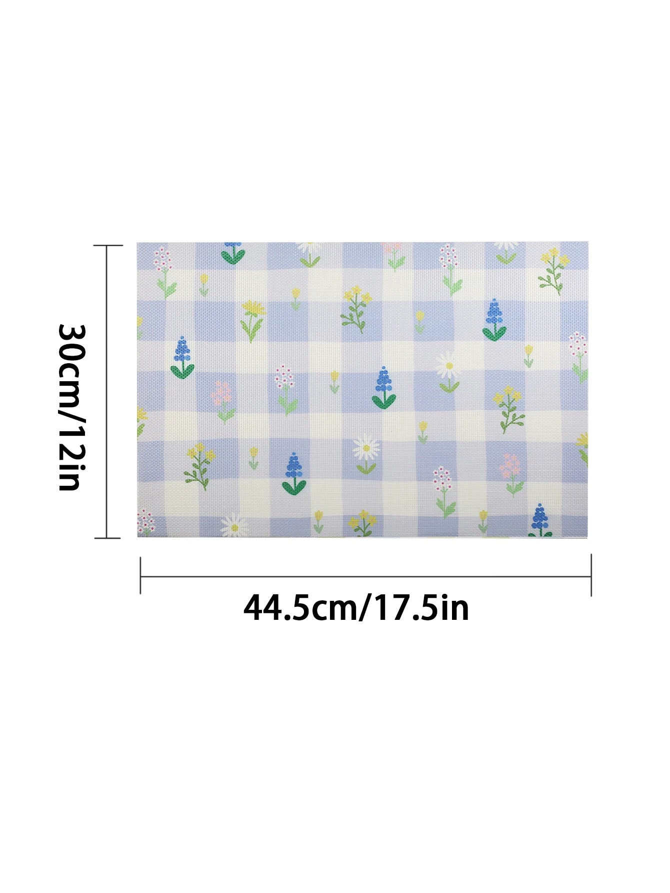 Lot de napperons antidérapants résistants à la chaleur imprimé floral