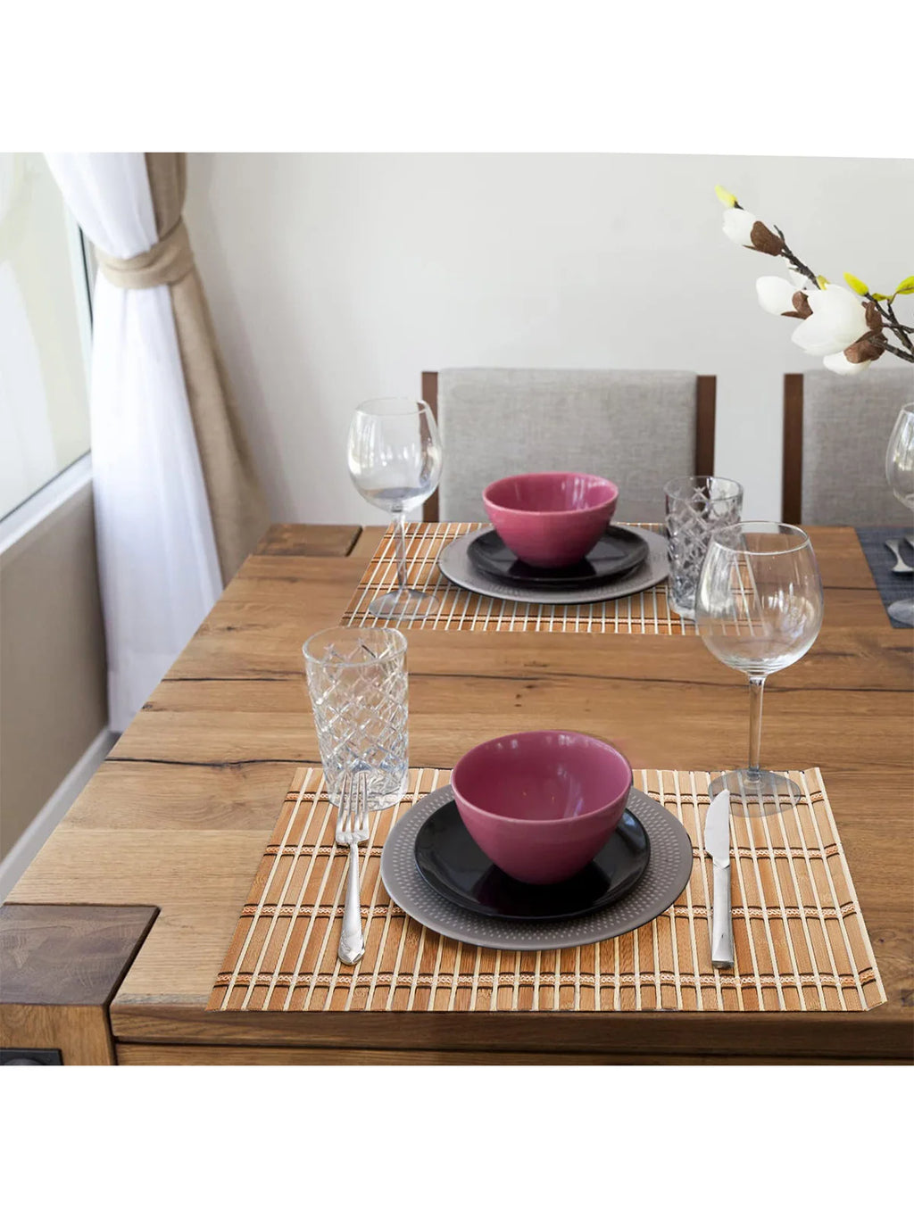 Lot de 4 napperons en bambou