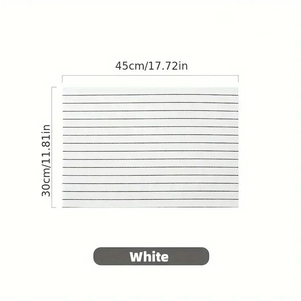 Lot de 4 napperons à rayures fines