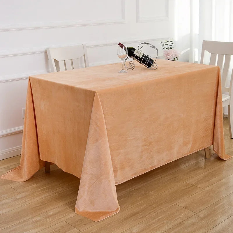 Nappe de table effet velours - Couleurs variées