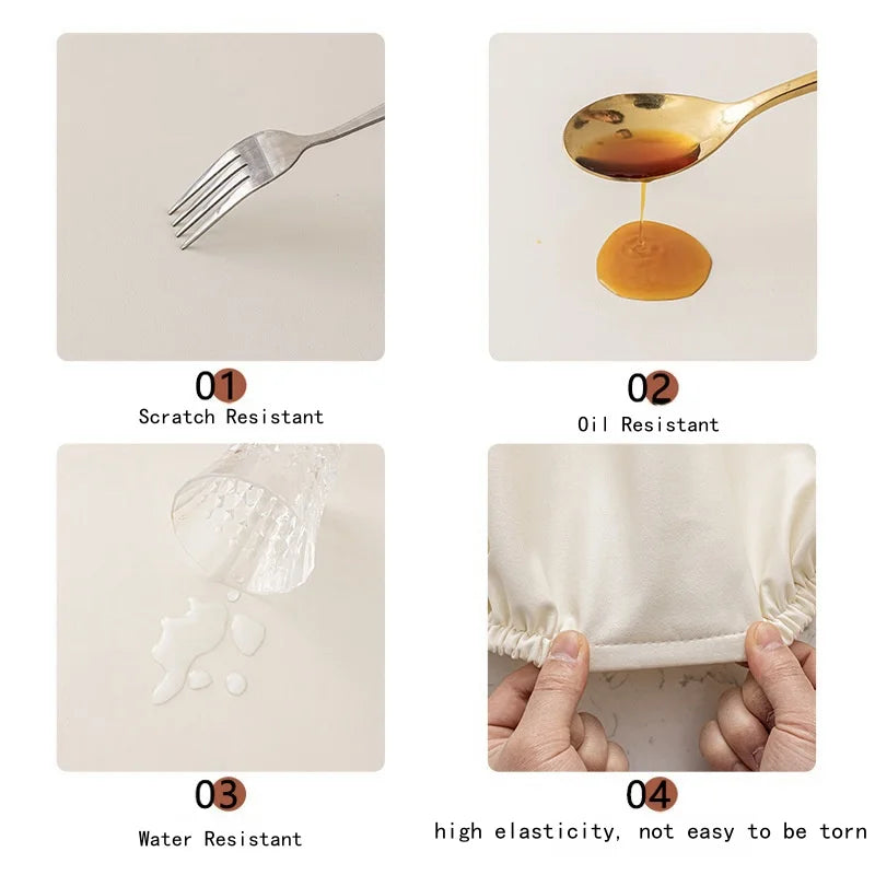 Nappe de table rectangulaire extensible - Rouge