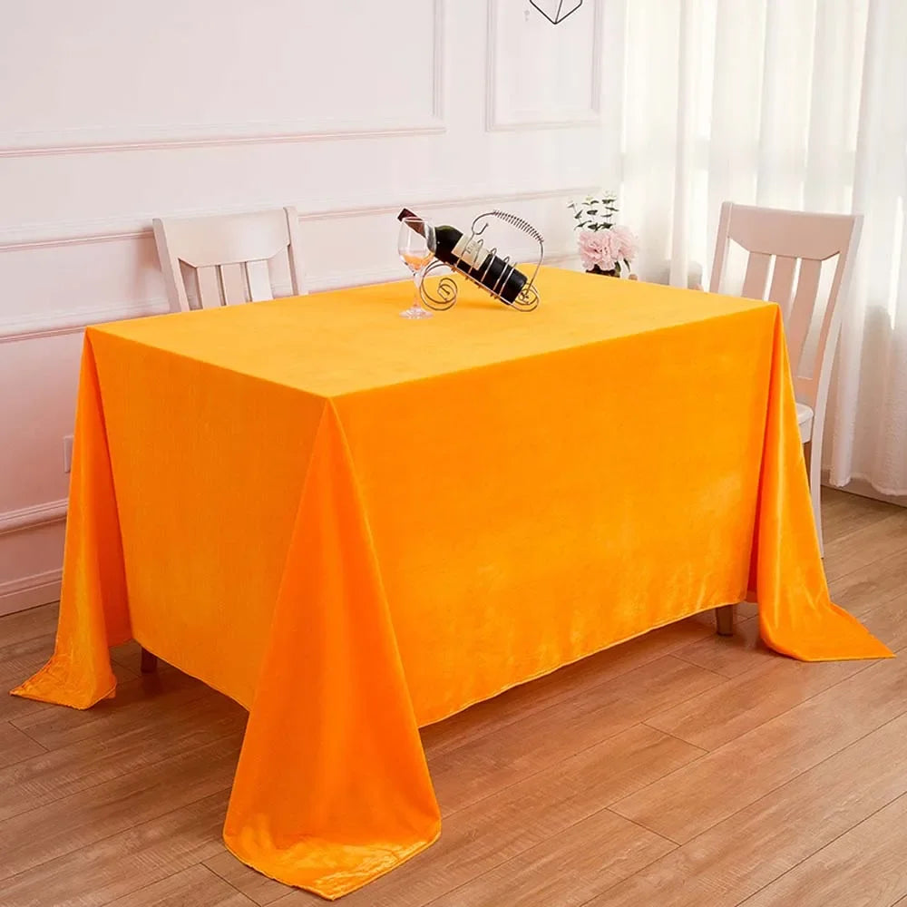 Nappe de table effet velours - Couleurs variées