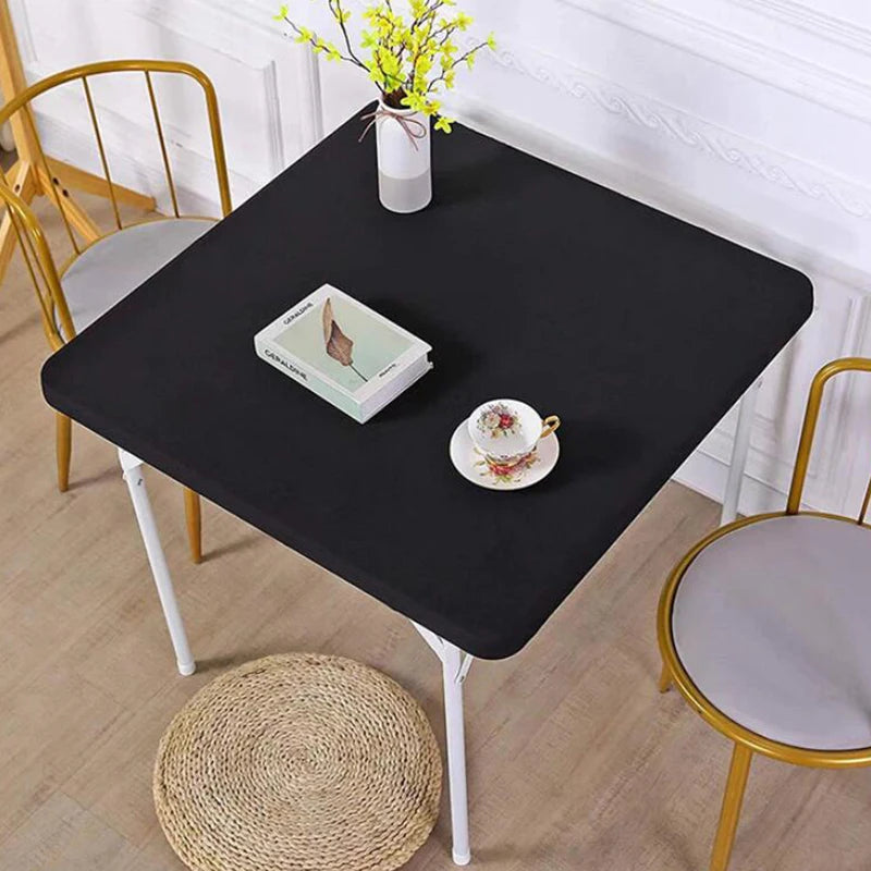Nappe de table carrée extensible - Noir